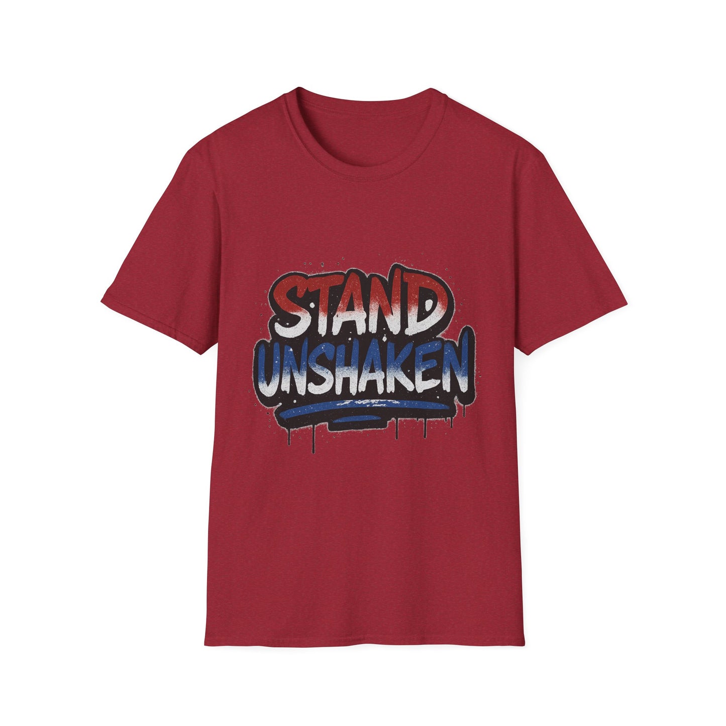 Stand Unshaken Inspirational Unisex Softstyle T-Shirt - Faith & Resilience
