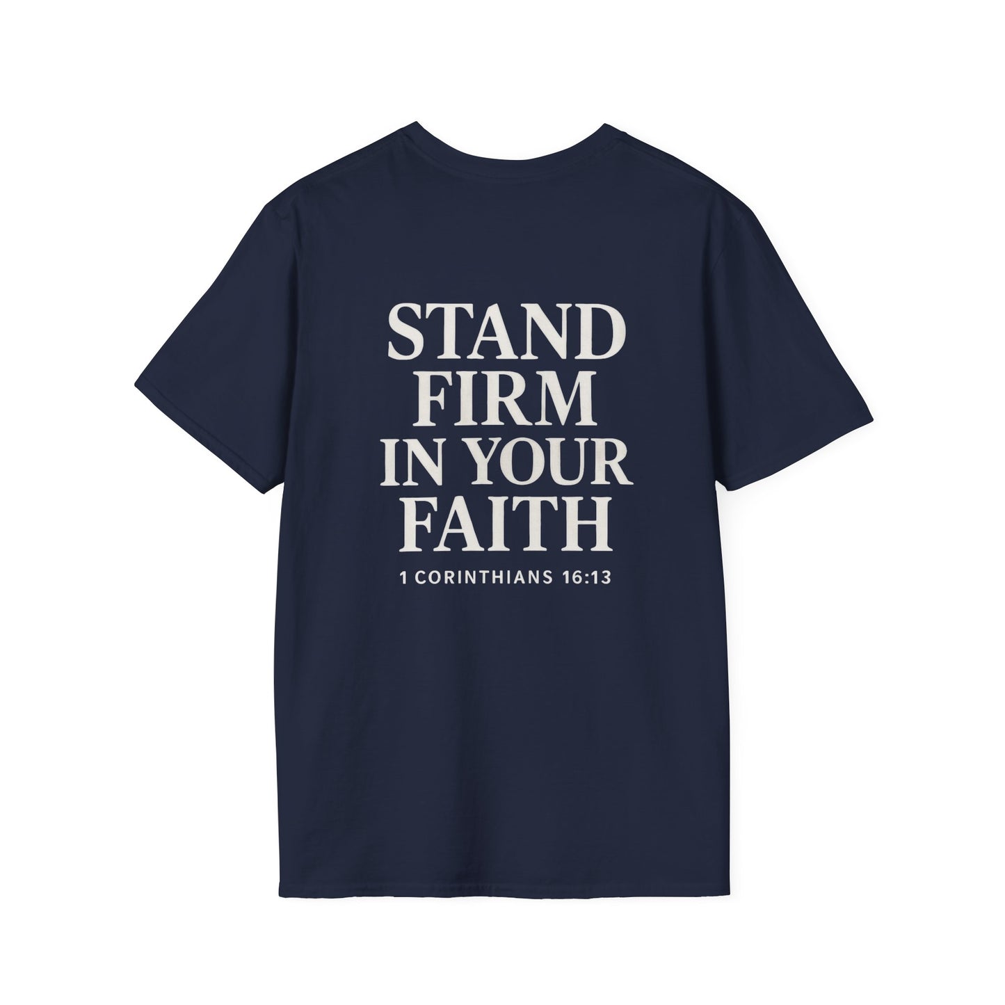 Unisex Softstyle T-Shirt - Kingdom Men with 1 Corinthians 16:13