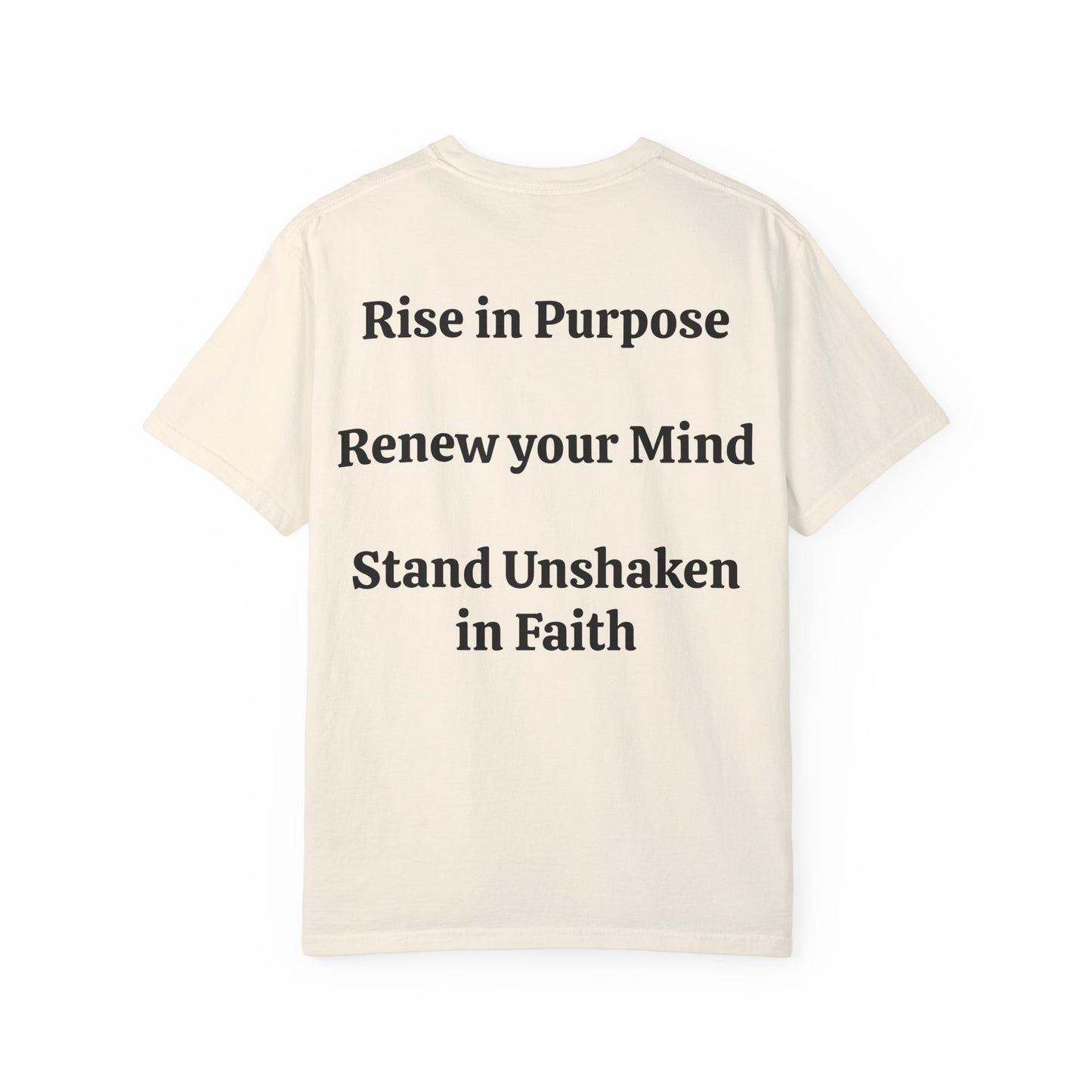 Inspiration T-Shirt: Rise Renew Stand Unshaken