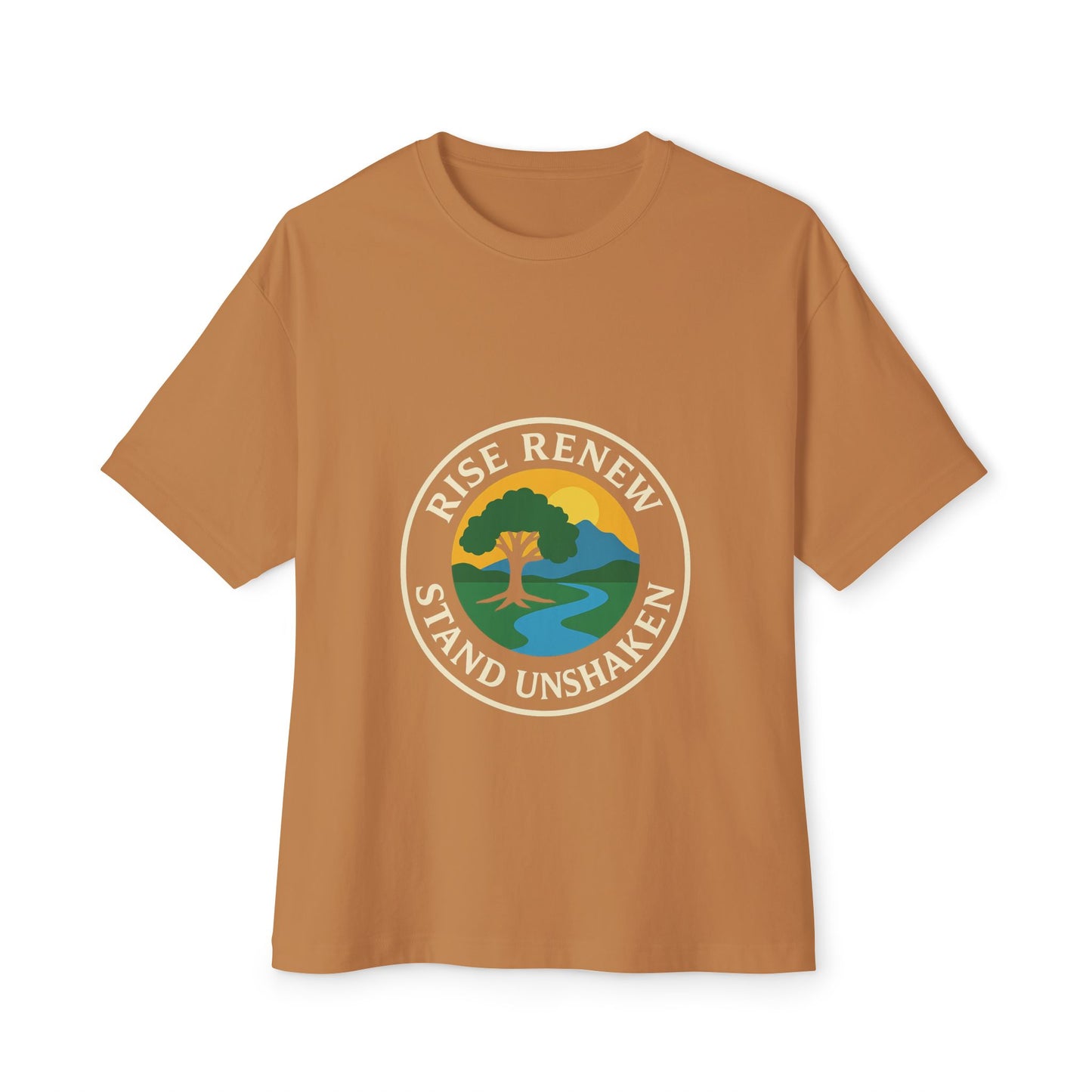 Oversized Tee Rise Renew Stand Unshaken Shirt