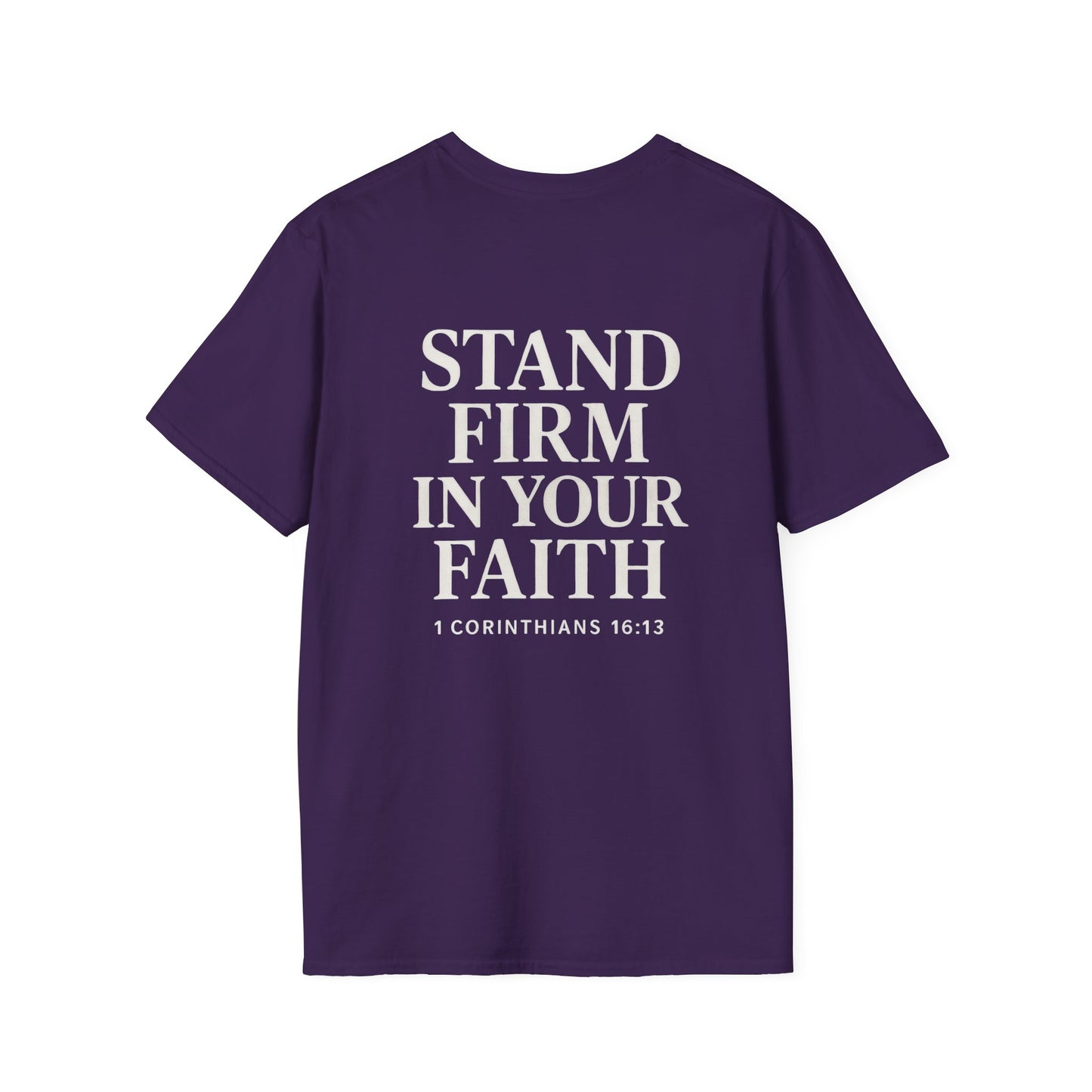 Unisex Softstyle T-Shirt - Kingdom Men with 1 Corinthians 16:13