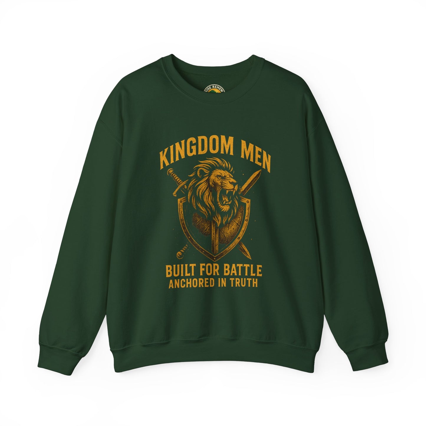 Kingdom Men Built for Battle Anchored in Truth-Crewneck Sweatshirt