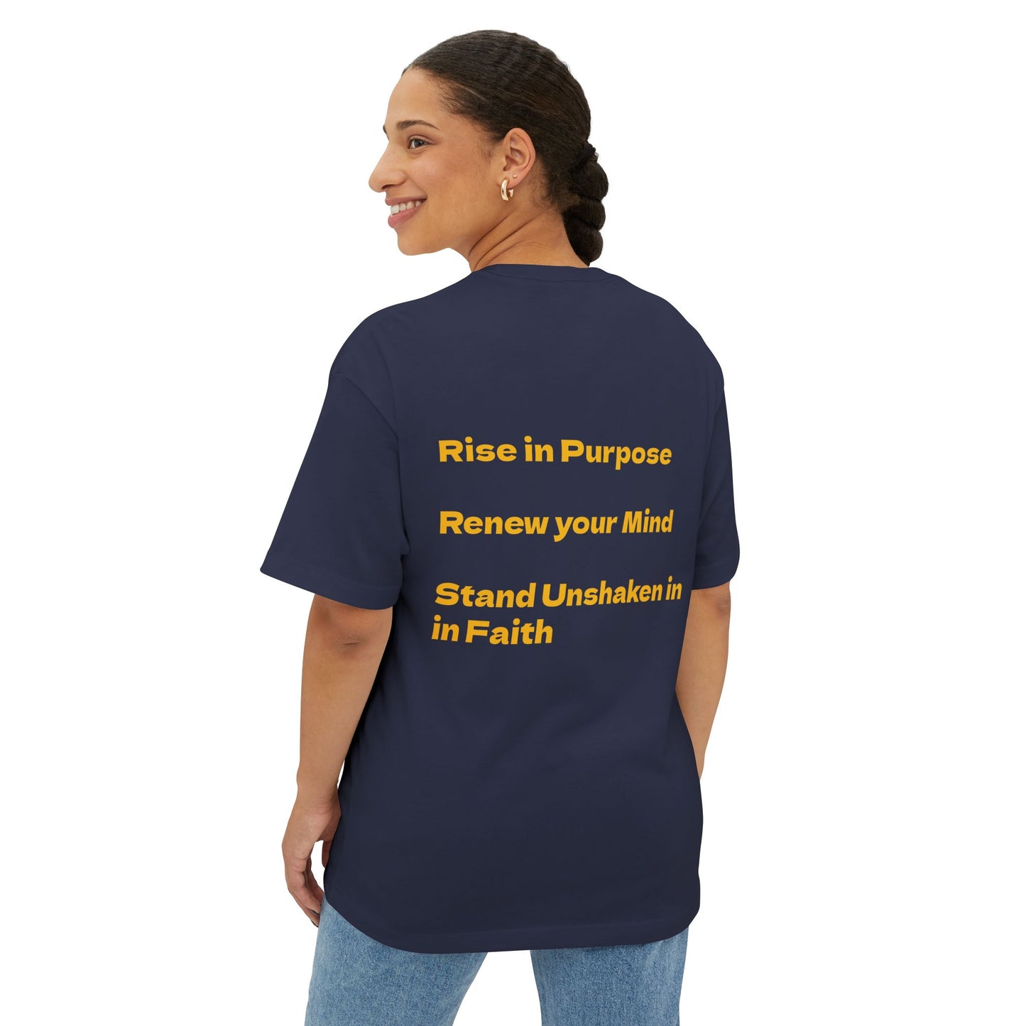 Oversized Tee - Rise Renew Stand Unshaken