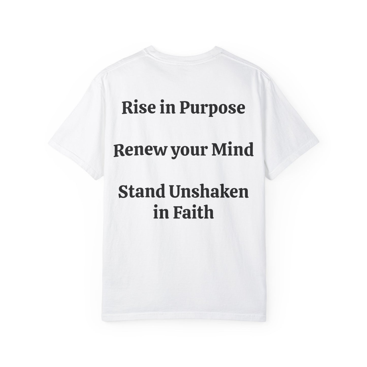 Inspiration T-Shirt: Rise Renew Stand Unshaken