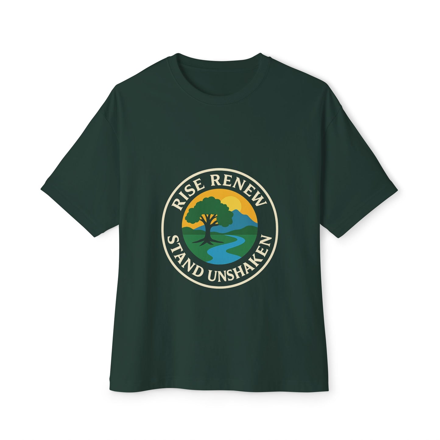 Oversized Tee - Rise Renew Stand Unshaken