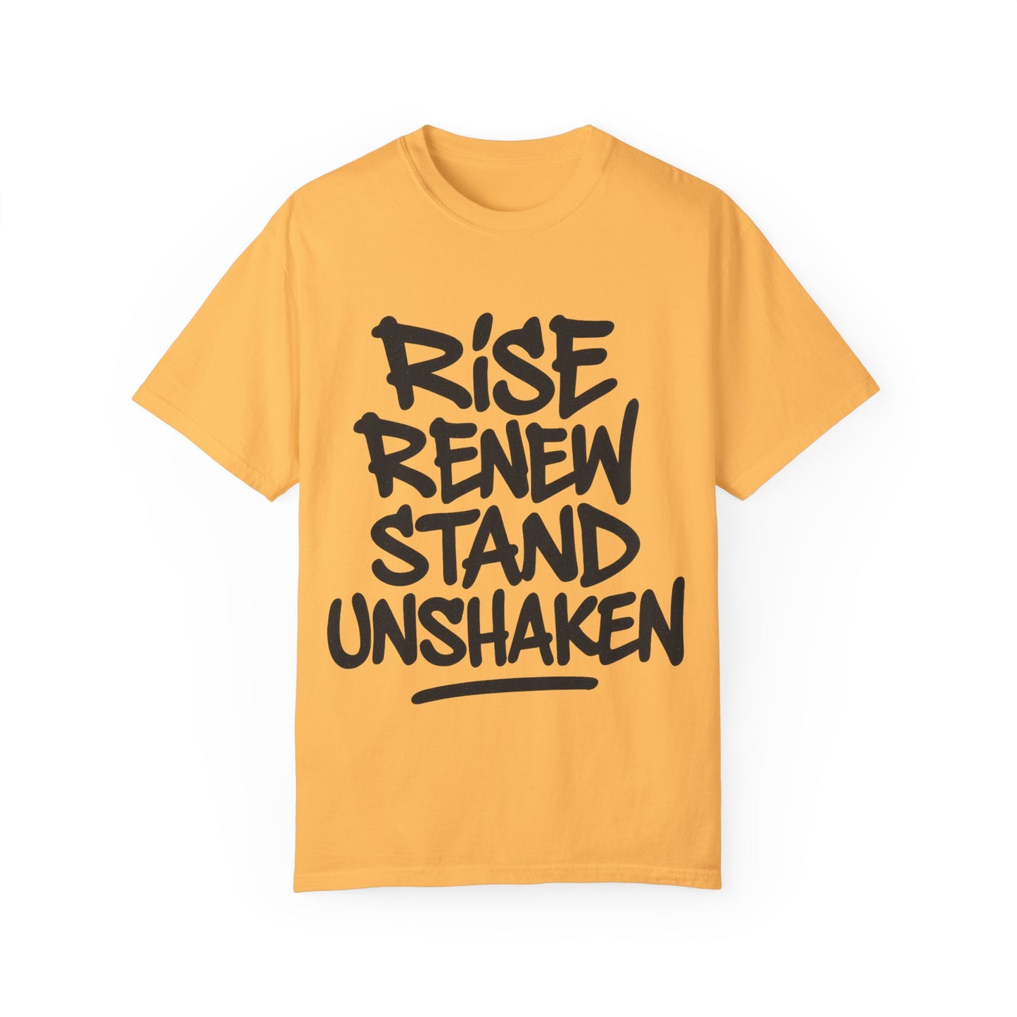 Inspiration T-Shirt: Rise Renew Stand Unshaken
