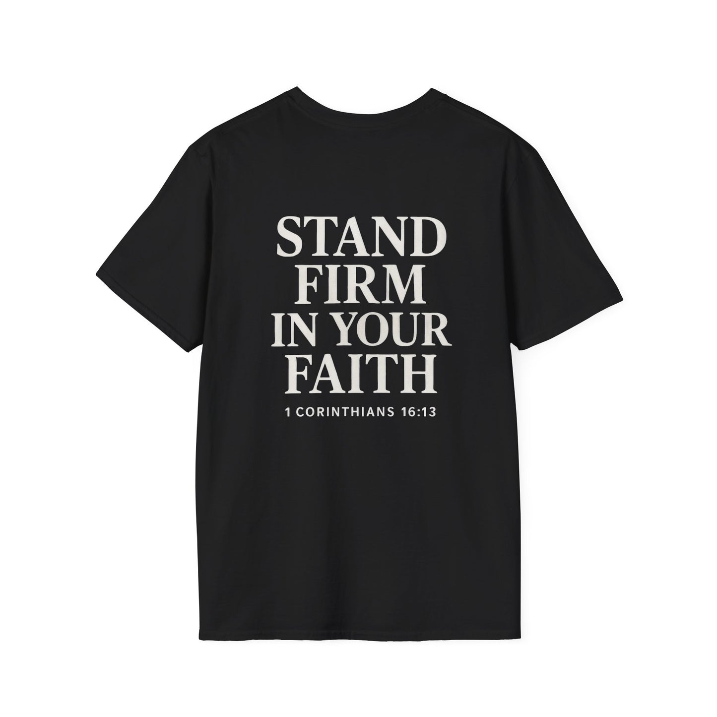 Unisex Softstyle T-Shirt - Kingdom Men with 1 Corinthians 16:13