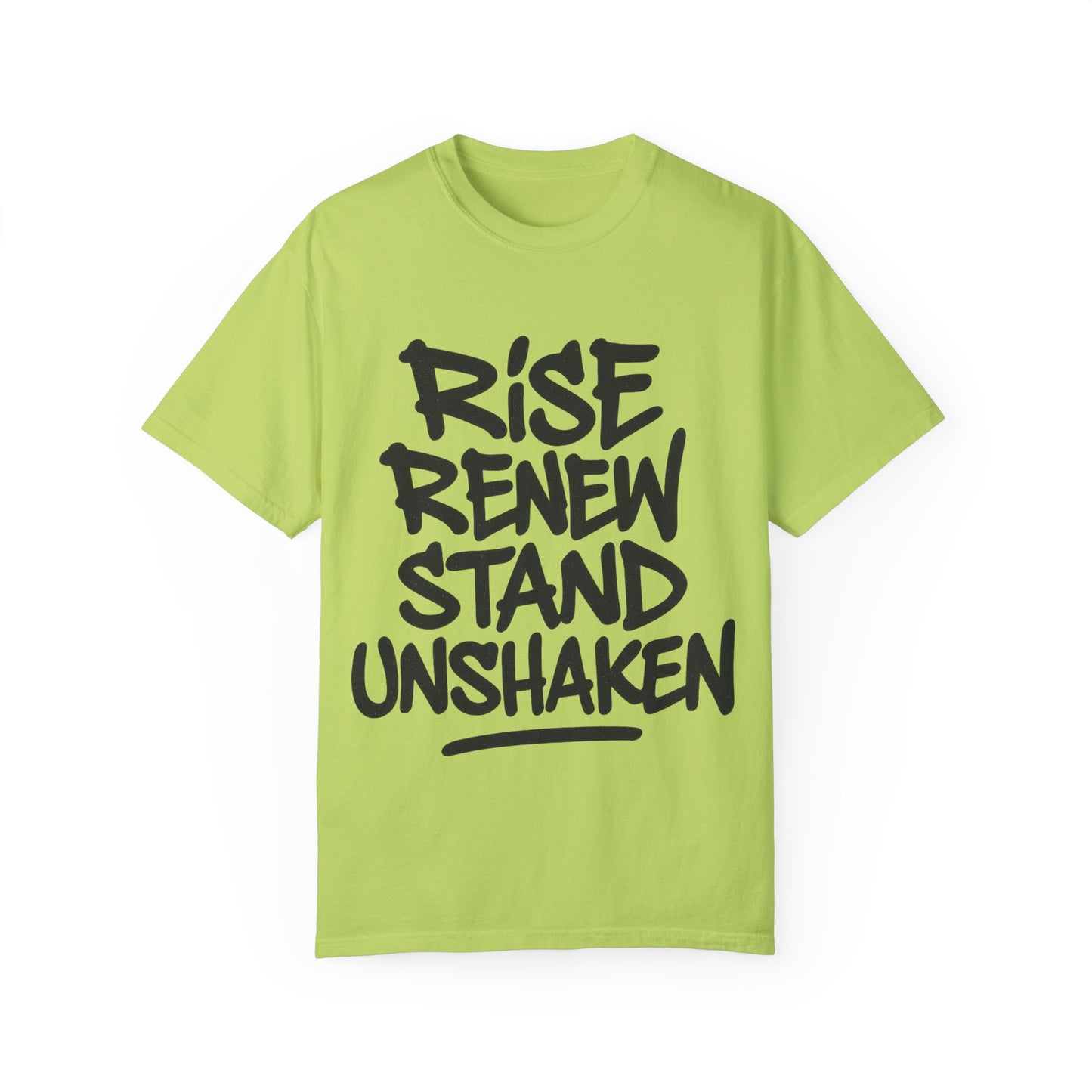 Inspiration T-Shirt: Rise Renew Stand Unshaken