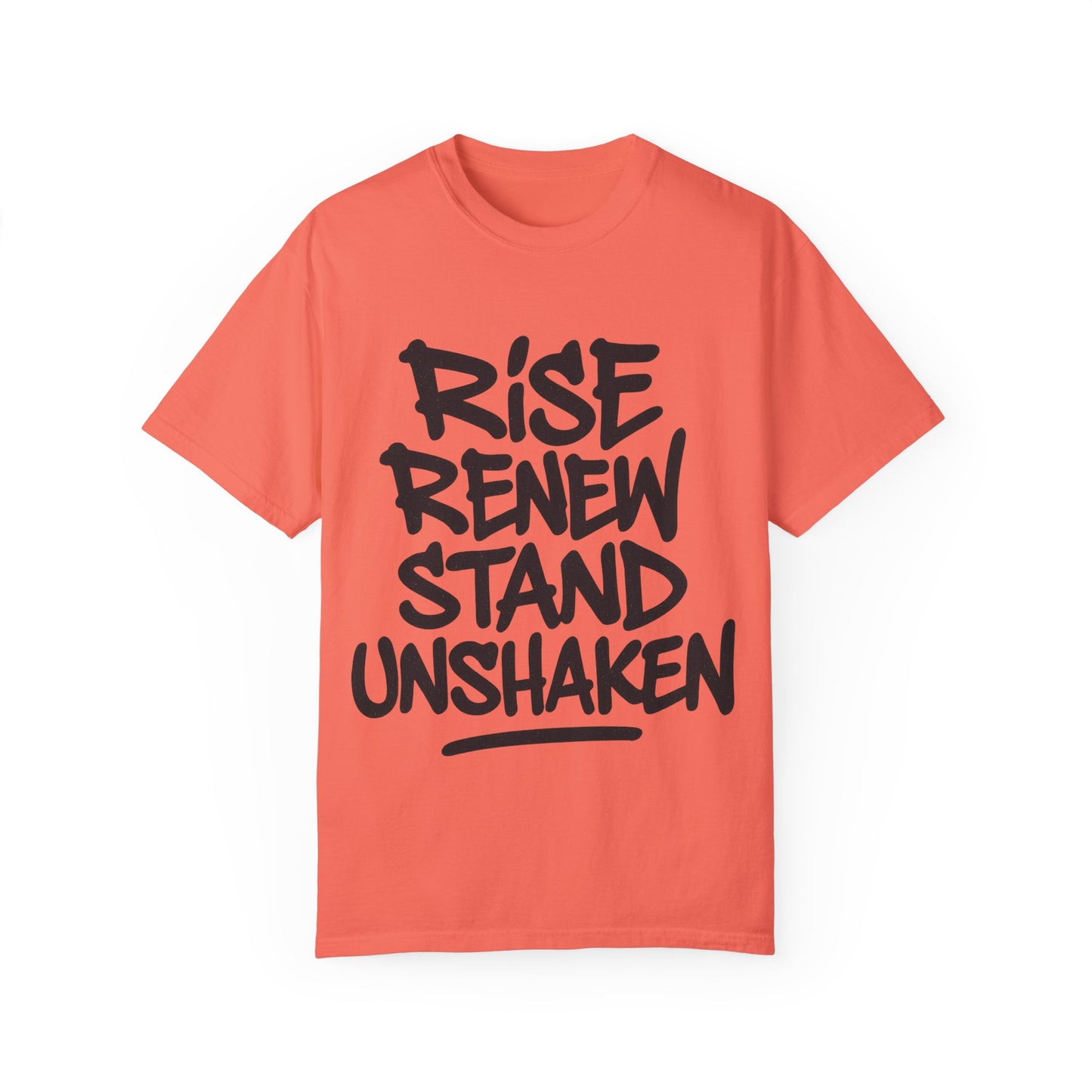 Inspiration T-Shirt: Rise Renew Stand Unshaken