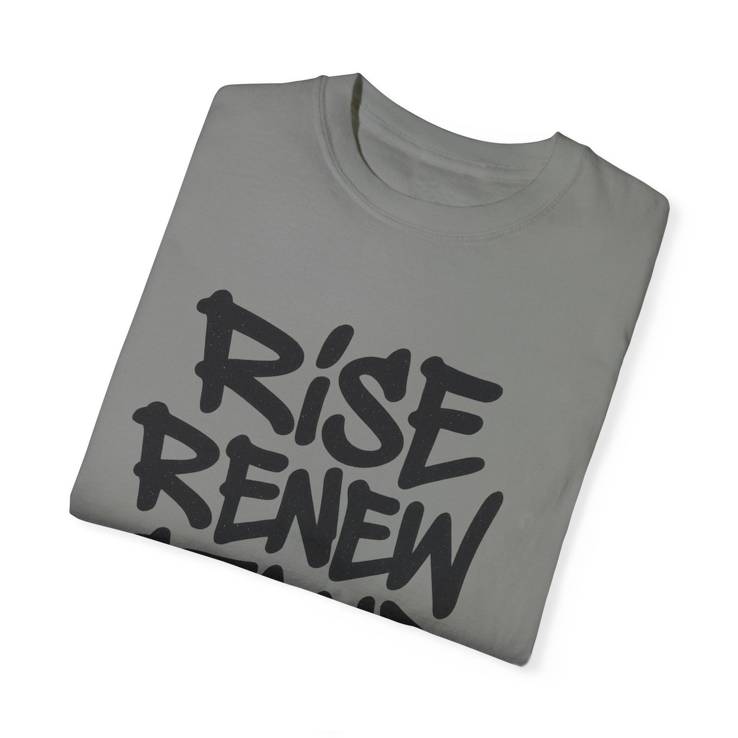 Inspiration T-Shirt: Rise Renew Stand Unshaken