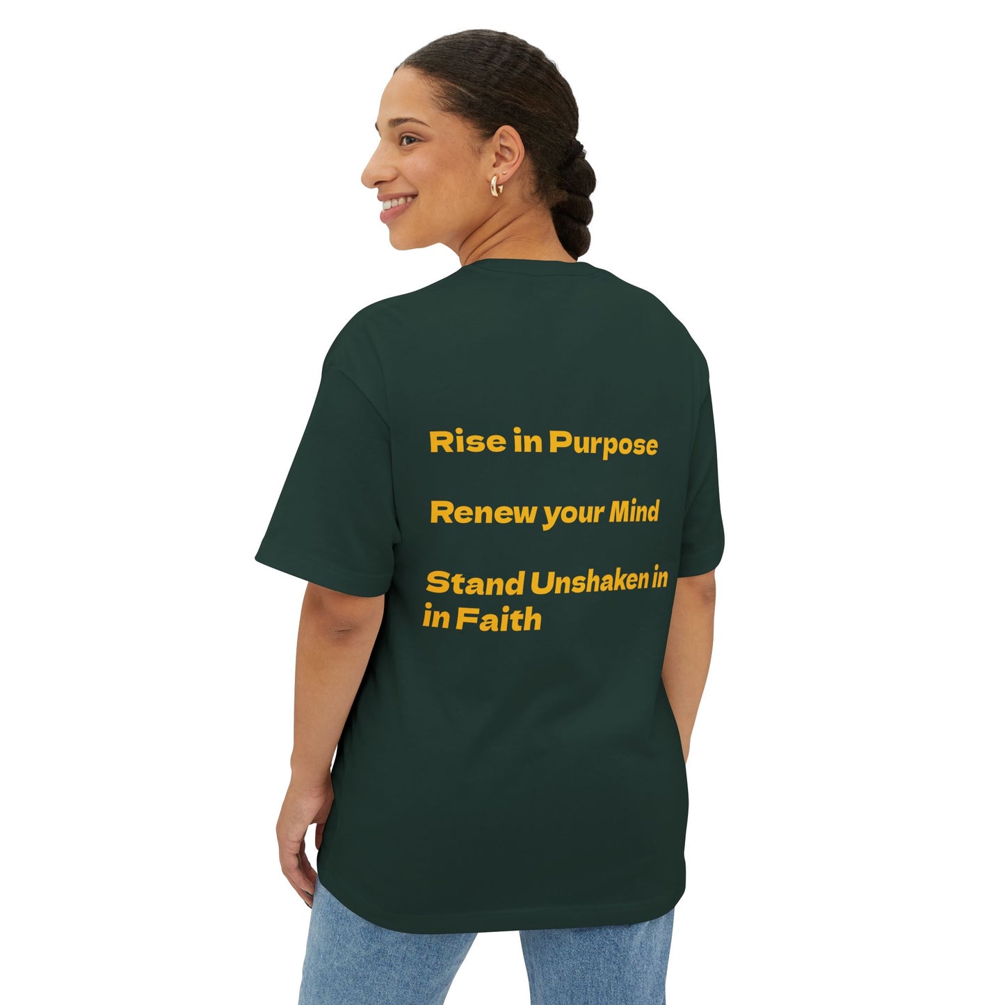 Oversized Tee - Rise Renew Stand Unshaken