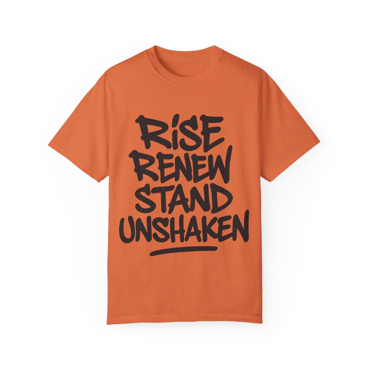 Inspiration T-Shirt: Rise Renew Stand Unshaken
