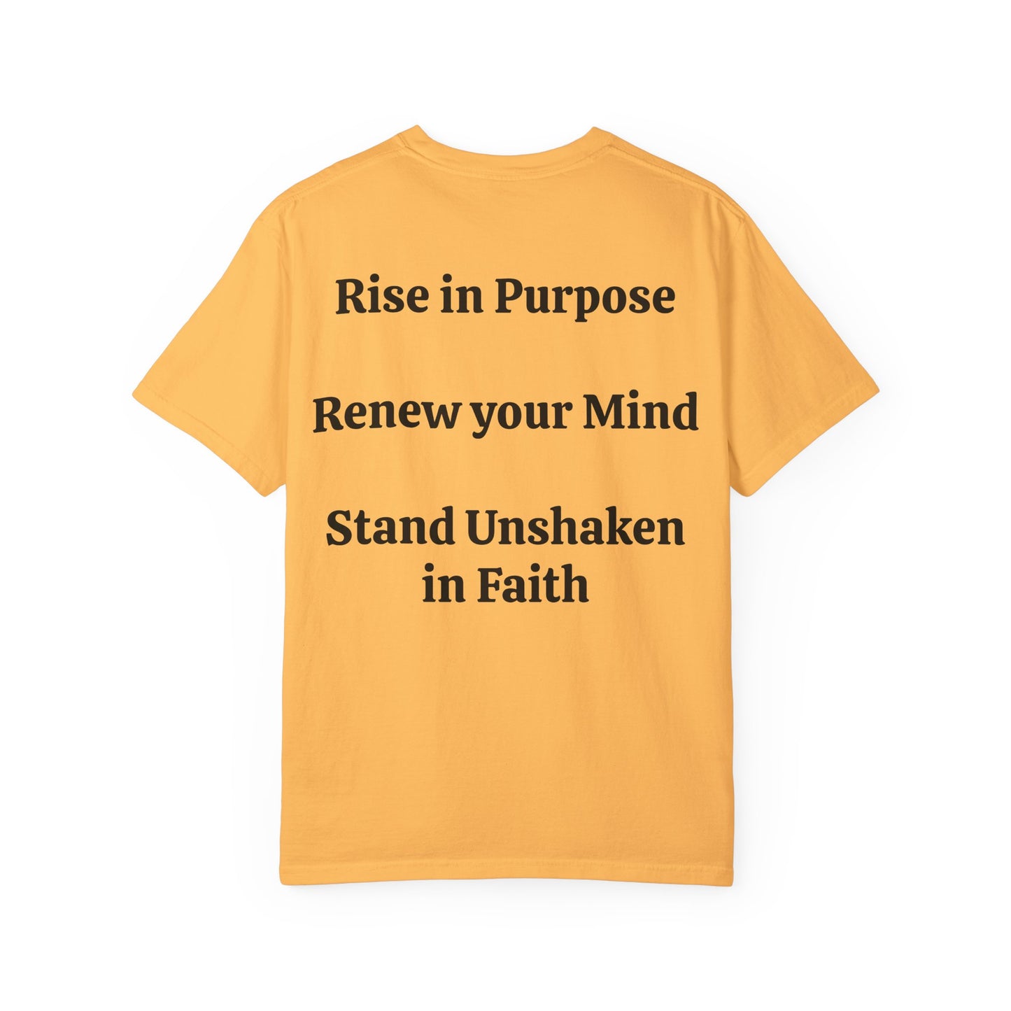 Inspiration T-Shirt: Rise Renew Stand Unshaken