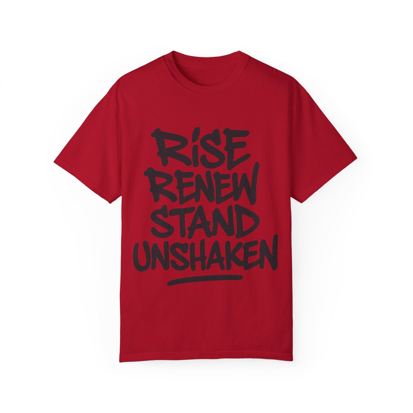 Inspiration T-Shirt: Rise Renew Stand Unshaken