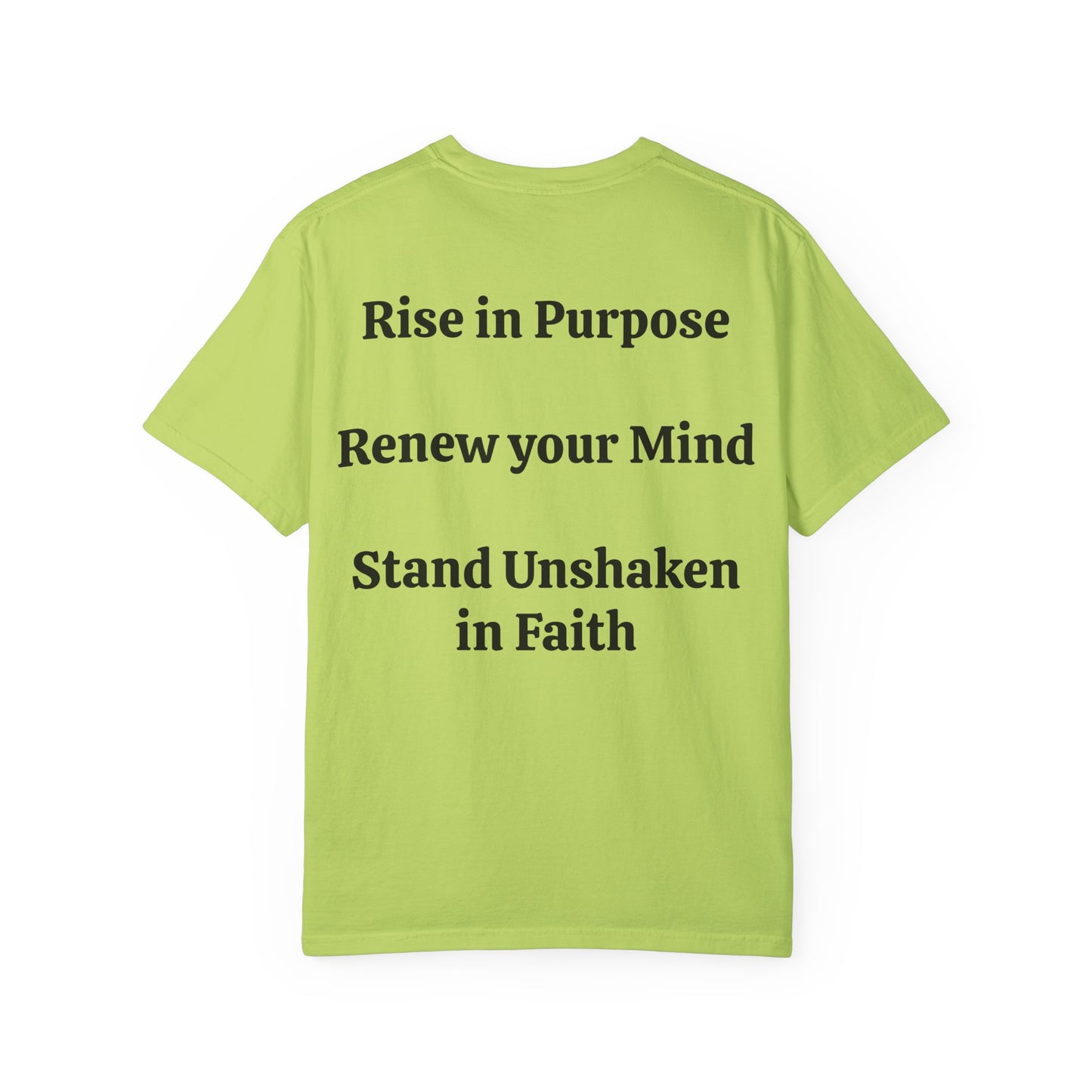 Inspiration T-Shirt: Rise Renew Stand Unshaken