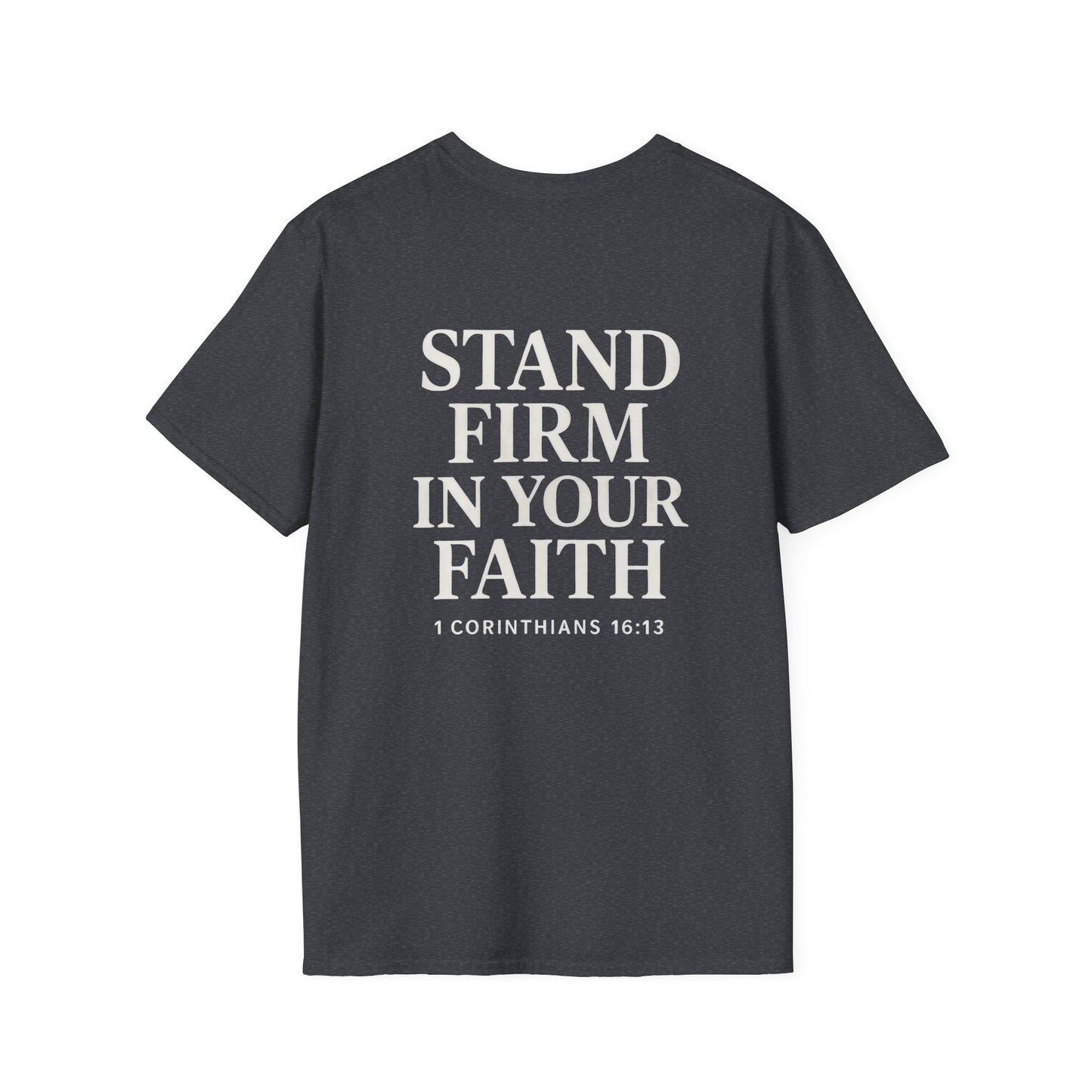 Unisex Softstyle T-Shirt - Kingdom Men with 1 Corinthians 16:13
