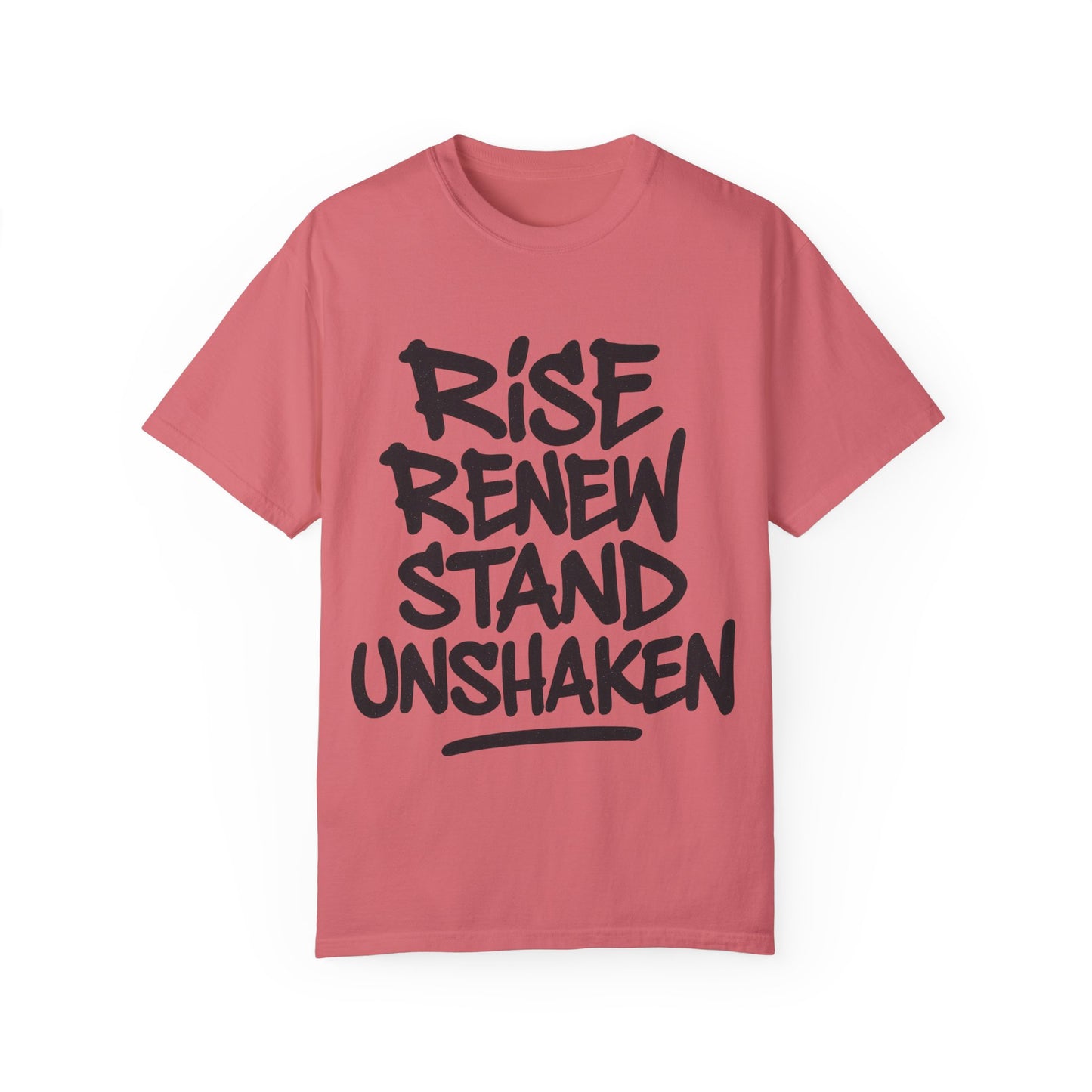 Inspiration T-Shirt: Rise Renew Stand Unshaken