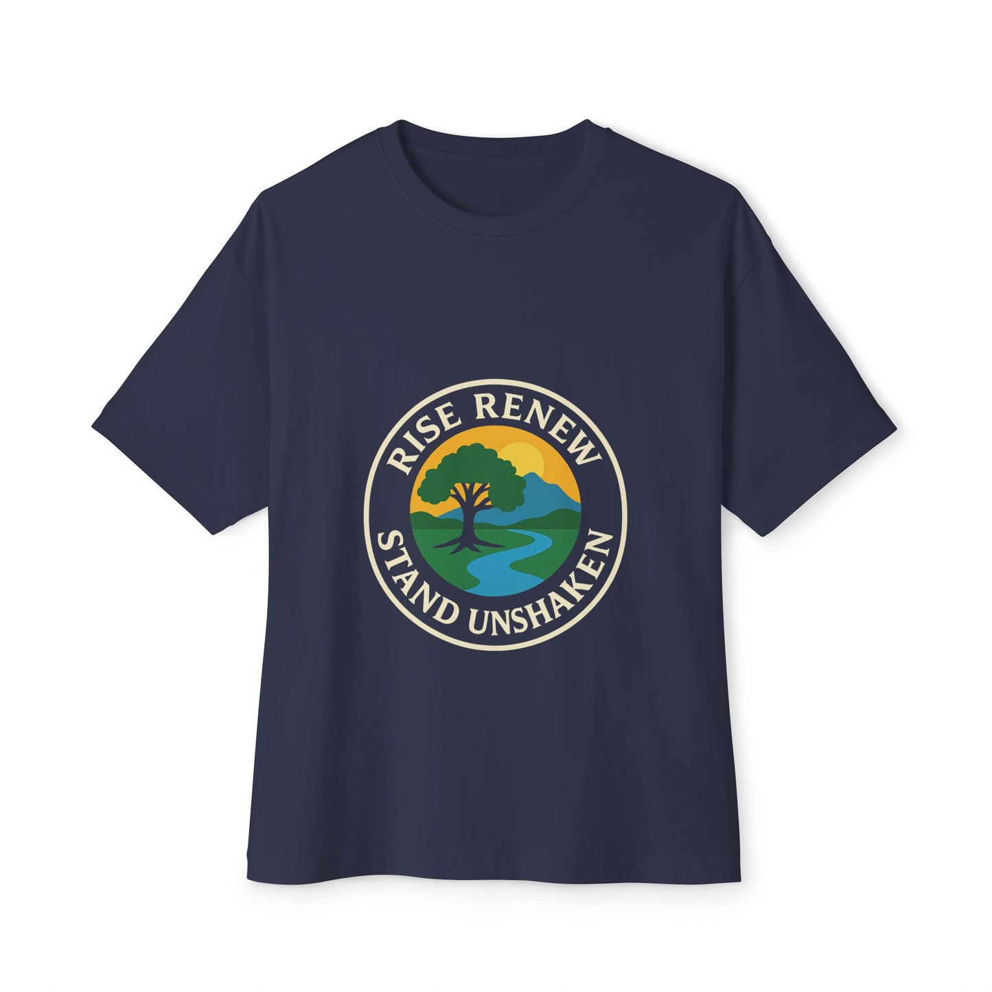 Oversized Tee Rise Renew Stand Unshaken Shirt