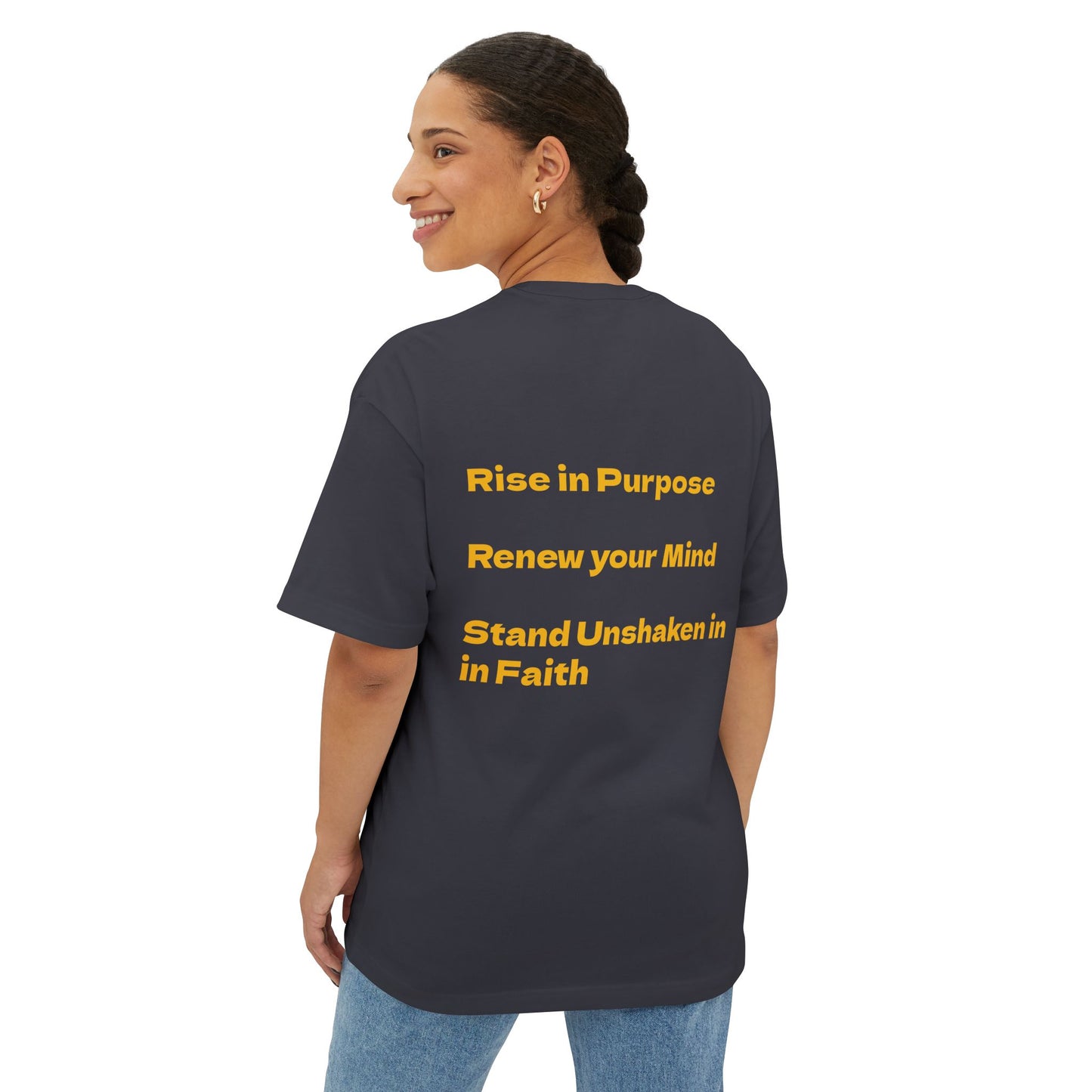 Oversized Tee Rise Renew Stand Unshaken Shirt