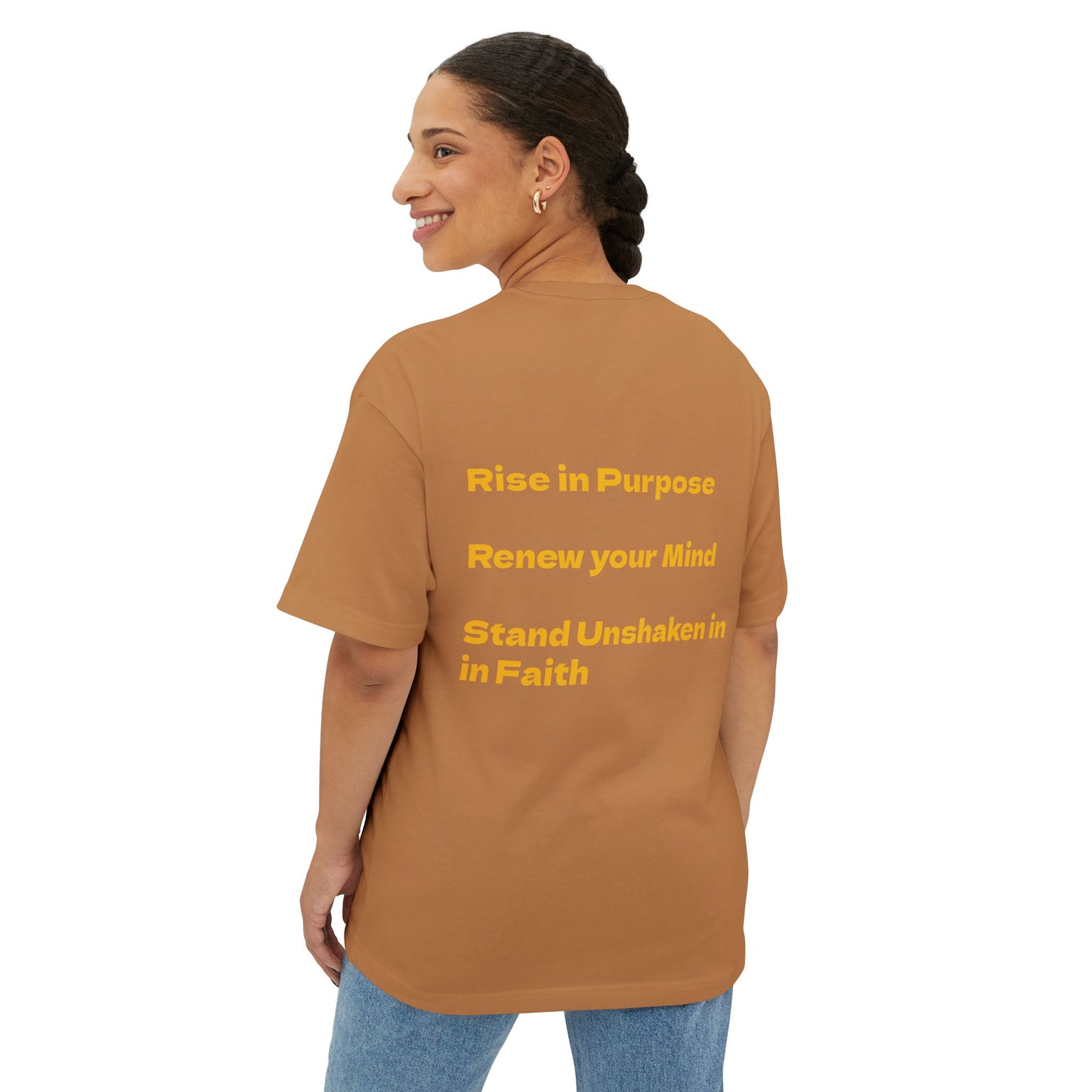 Oversized Tee Rise Renew Stand Unshaken Shirt