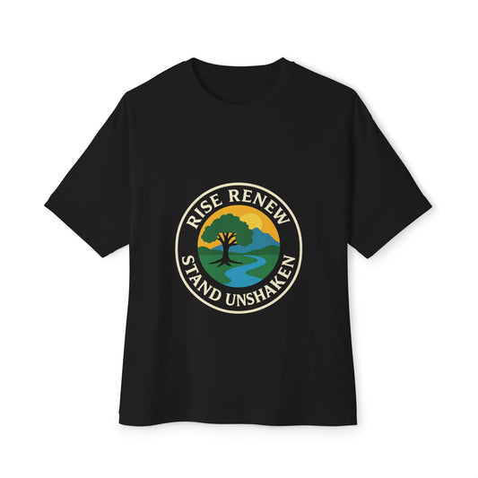 Oversized Tee Rise Renew Stand Unshaken Shirt