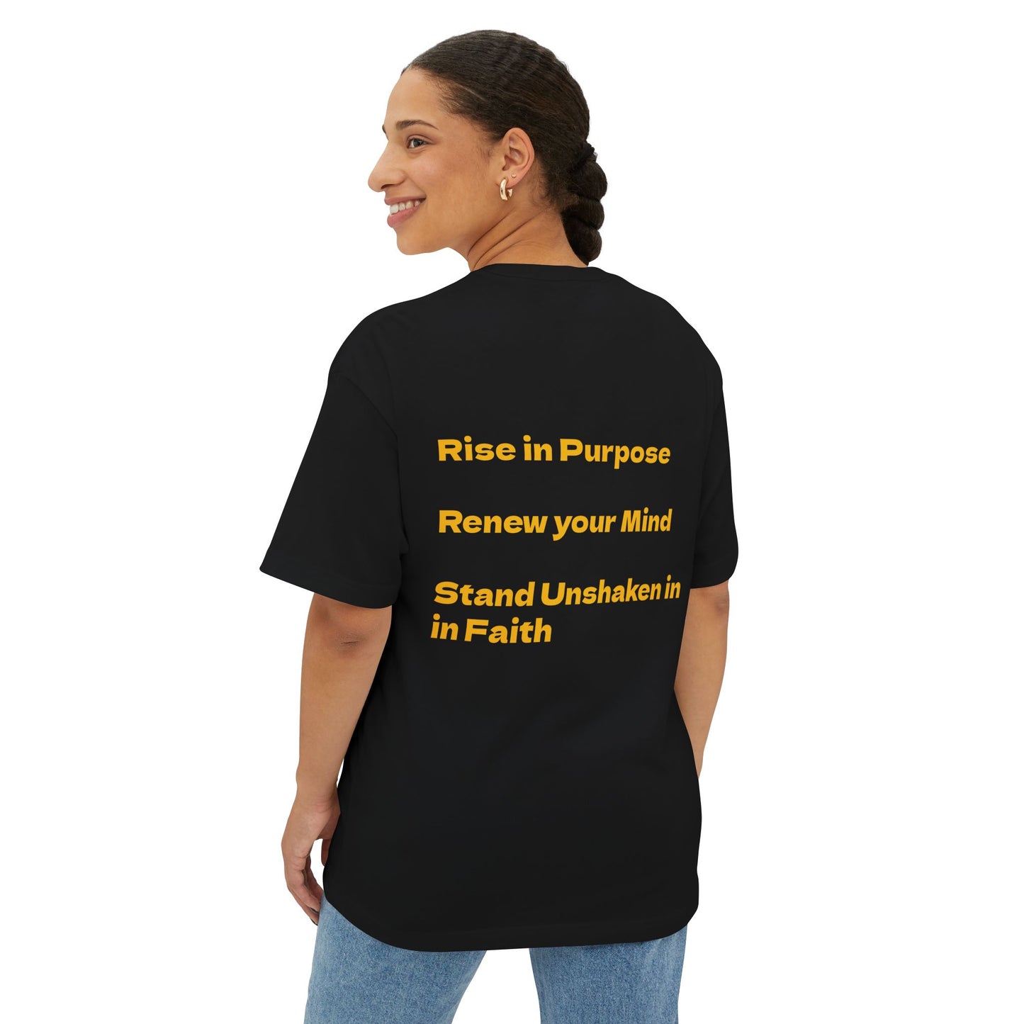 Oversized Tee Rise Renew Stand Unshaken Shirt